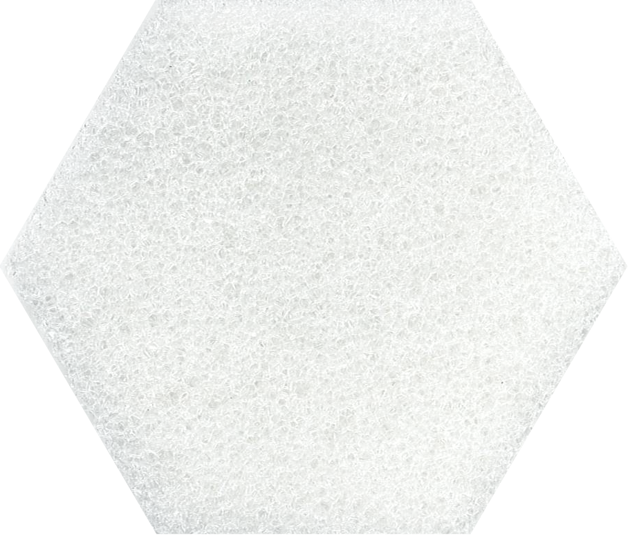 white fine glaspore foam
