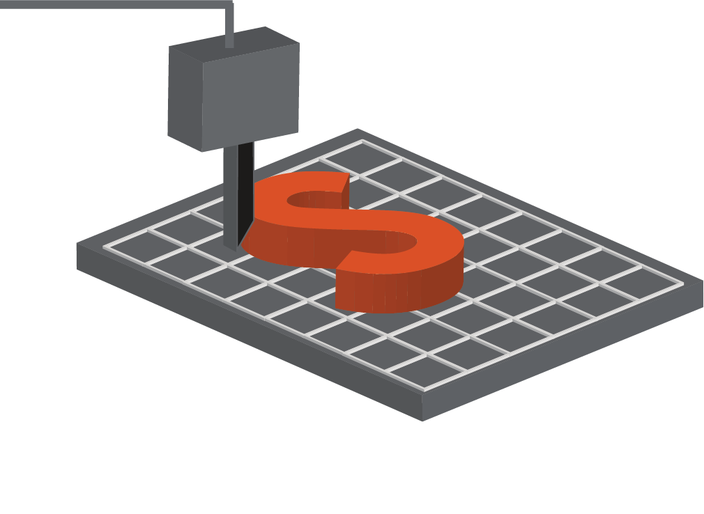 Image of the oscillating blade as part of the converting process