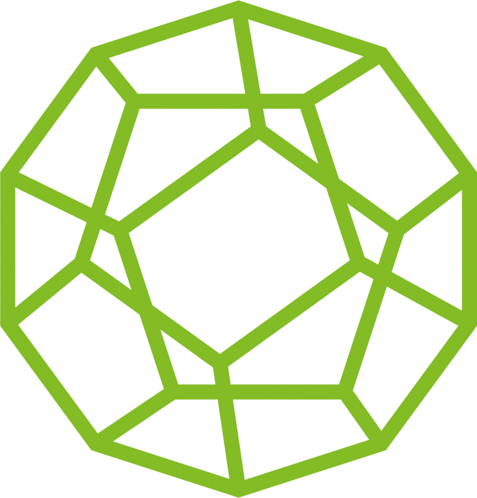 Sydney Heath and Son dodecahedron in light green