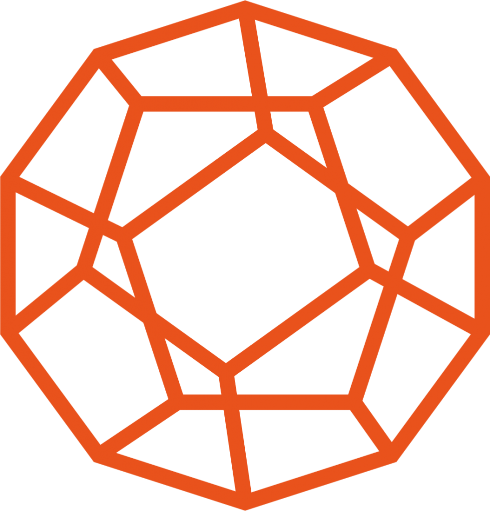 SHS dodecahedron in orange